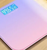 Stuff Certified® Digitale Personenwaage – 180 kg / 0,2 kg – Körpergewichtswaage Body Digital – Lila-Rosa Farbverlauf