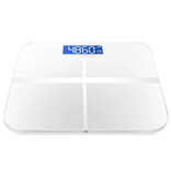 APWIKOGER Elektronische Personenwaage – 180 kg/0,2 kg – Körpergewicht, digitale Körperwaage, Weiß