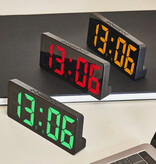 Stuff Certified® Alarm Clock Night Light - LED Snooze Alarm Clock Backlight Temperature - White