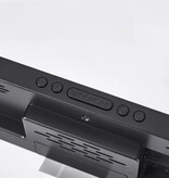 Stuff Certified® Alarm Klok Nachtlampje - LED Snooze Wekker Backlight Temperatuur - Blauw