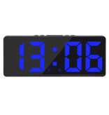 Stuff Certified® Alarm Klok Nachtlampje - LED Snooze Wekker Backlight Temperatuur - Blauw