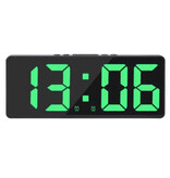 Stuff Certified® Réveil Veilleuse - LED Snooze Réveil Rétroéclairage Température - Orange - Copy - Copy