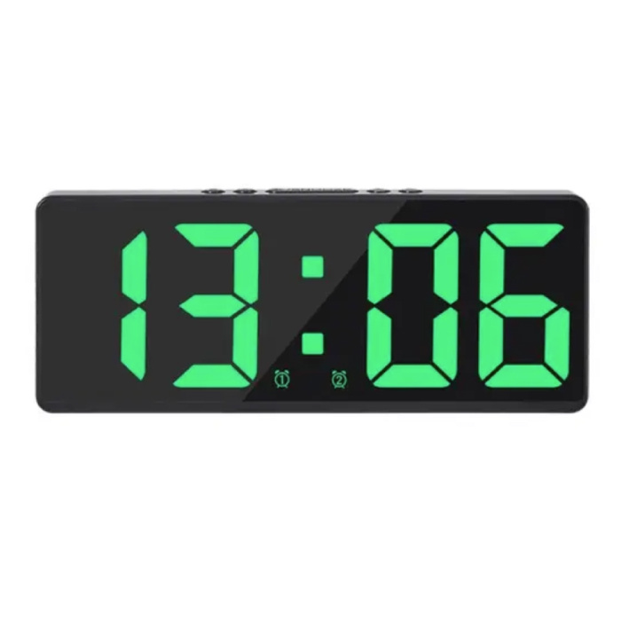 Alarm Clock Night Light - LED Snooze Alarm Clock Backlight Temperature - Orange - Copy - Copy