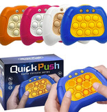 Stuff Certified® Consola de juegos Pop It - Controlador de juguete Fidget - Juguete de habilidades motoras antiestrés de empuje rápido Blanco