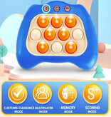 Stuff Certified® Console de jeu Pop It - Contrôleur de jouet Fidget - Jouet de motricité anti-stress à poussée rapide Bleu clair