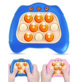 Stuff Certified® Console de jeu Pop It - Contrôleur de jouet Fidget - Jouet de motricité anti-stress à poussée rapide Bleu clair