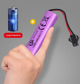 Stuff Certified® Voiture RC avec télécommande - Modèle GTR - Dérive à grande vitesse avec lumière LED à l'échelle 1:24 - Bleu