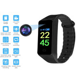 Virwir X8 Camera Watch 1080p - DVR Security Smartband Video Recorder - Black