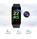 Virwir X8 Camera Watch 1080p - DVR Security Smartband Video Recorder - Black