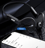 Lenovo Auriculares inalámbricos X4 con banda para el cuello - Auriculares envolventes TWS Bluetooth 5.3 Auriculares negros