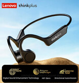 Lenovo Auricolari wireless X4 con archetto da collo - Auricolari surround TWS Bluetooth 5.3 Auricolare nero