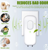 ENERFER Mini oczyszczacz powietrza — generator jonów ujemnych Środek do usuwania nieprzyjemnych zapachów powietrza — biały