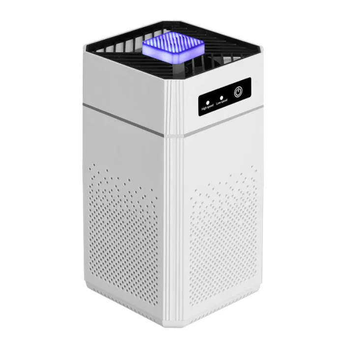 Purificateur d'air intelligent – Générateur d'ions négatifs, nettoyeur d'odeurs, filtre H12 Hepa – Blanc