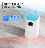MIUI Purificateur d'odeurs et d'air – Générateur d'ions négatifs, nettoyeur d'odeurs, filtre H13 Hepa – Blanc