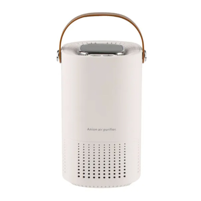 Wireless Desktop Air Purifier - Negative Ion Odor Purifier H13 Hepa Filter - White