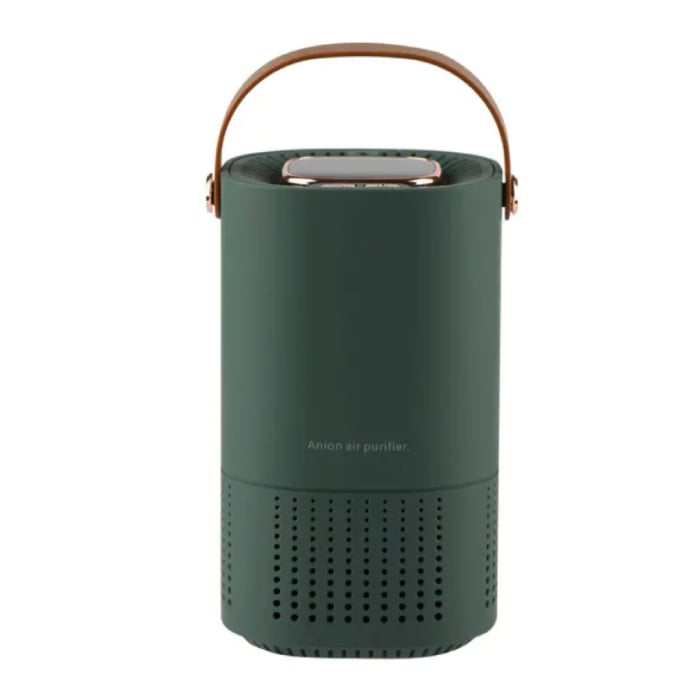 Bezprzewodowy stacjonarny oczyszczacz powietrza — oczyszczacz powietrza z jonami ujemnymi Filtr Hepa H13 — zielony