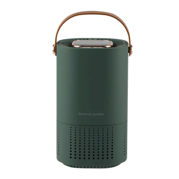 Wireless Desktop Air Purifier - Negative Ion Odor Purifier H13 Hepa Filter - Green