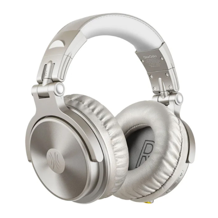 OneOdio Pro-C Wireless Headphones - 110 Hours Playtime - Headset with Microphone DJ Headphones - Beige