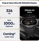 Zeblaze Smartwatch GTR 3 Pro - Orologio con tracker di attività sportiva Smartband iOS Android - Argento