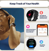 Zeblaze Montre intelligente GTR 3 Pro - Montre de suivi d'activité sportive Smartband iOS Android - Argent