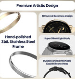 Zeblaze Reloj inteligente GTR 3 Pro - Reloj inteligente con seguimiento de actividad deportiva iOS Android - Negro