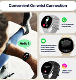 Zeblaze Reloj inteligente GTR 3 Pro - Reloj inteligente con seguimiento de actividad deportiva iOS Android - Negro