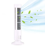 Stuff Certified® Bladeless Tower Fan - Portable Cooling Fan Energy Saving White