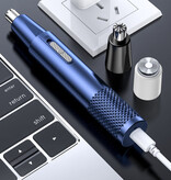 Stuff Certified® Trymer do włosów w nosie – Bezprzewodowa golarka USB do brwi i uszu Golarka elektryczna – niebieska