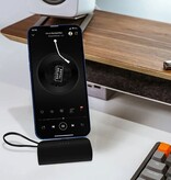 Stuff Certified® Mini powerbank 10 000 mAh na USB-C - dodatkowy kabel Lightning do iPhone'a Awaryjna ładowarka do baterii - biała