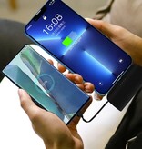 Stuff Certified® Mini powerbank 10 000 mAh na USB-C - dodatkowy kabel Lightning do iPhone'a Awaryjna ładowarka do baterii - różowy