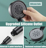 Stuff Certified® Turbo Full Shower Head - High Pressure 5 Modes Bathtub Bathroom Shower - Gray