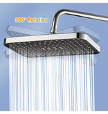 Stuff Certified® Douchekop Regendouche 10 Inch - 360 ° Draaibaar Badkuip Badkamer Douche - Zwart