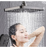 Stuff Certified® Douchekop Regendouche 10 Inch - 360 ° Draaibaar Badkuip Badkamer Douche - Zwart