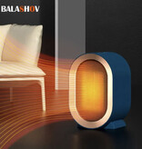BALASHOV Elektrische Kachel 1200W - Verwarming Radiator Heater Draagbaar Blauw
