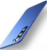 Stuff Certified® Ultra Thin Case for Samsung Galaxy S23 Ultra - Hard Plastic Case Cover - Blue