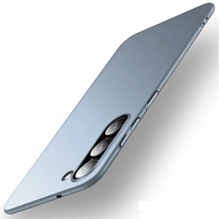 Ultra Thin Case for Samsung Galaxy S24 - Hard Plastic Case Cover - Light Blue