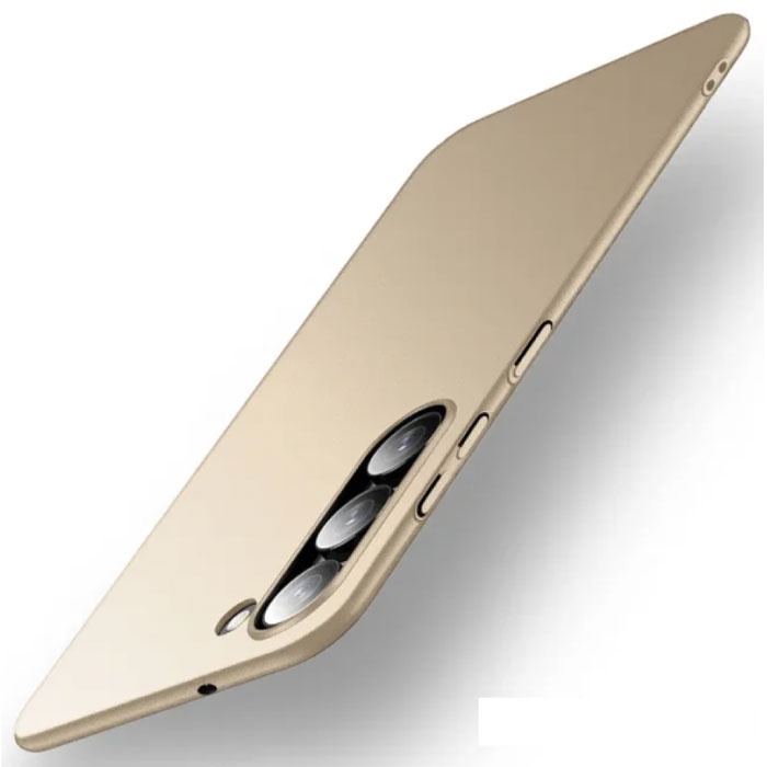 Ultracienkie Etui do Samsunga Galaxy S21 Plus - Twarde Plastikowe Etui - Złoto