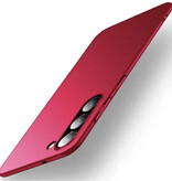 Stuff Certified® Ultra Thin Case for Samsung Galaxy S23 - Hard Plastic Case Cover - Red