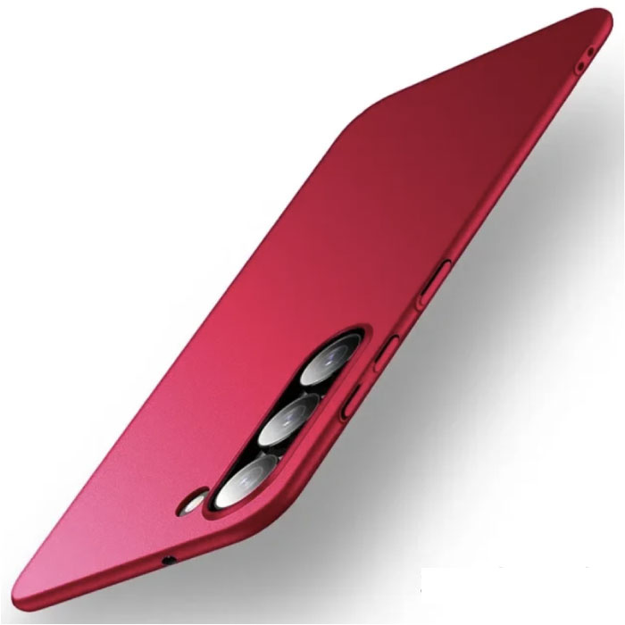Custodia Ultra Sottile per Samsung Galaxy S24 - Cover Rigida in Plastica - Rossa
