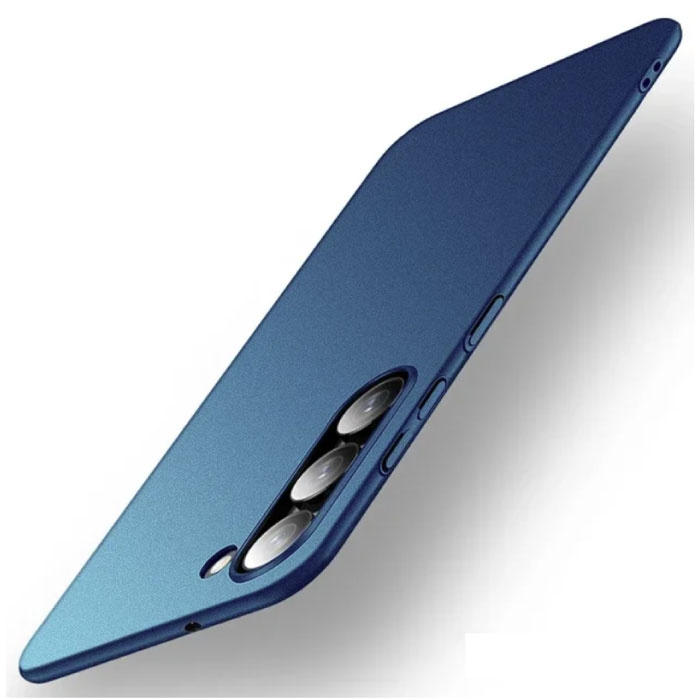 Custodia Ultra Sottile per Samsung Galaxy S24 - Cover Rigida in Plastica - Ciano Opaco