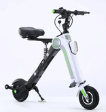 Stuff Certified® Scooter Pliant Électrique 250W - Pneus 8 pouces Vélo Pliant - Noir