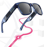 Kumi Gafas de sol Bluetooth Meta V1 con auriculares incorporados - Auriculares abiertos TWS - Negro