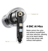OneOdio Auricolari Wireless Supereq S10 - Auricolari Bluetooth 5.4 ANC/ENC TWS - Nero