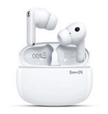 OneOdio Auriculares inalámbricos Supereq S10 - Auriculares ANC/ENC Bluetooth 5.4 TWS - Blanco