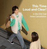 Baseus Bezprzewodowe słuchawki Bowie M2 – słuchawki douszne ANC/ENC TWS Bluetooth 5.3 – czarne