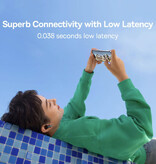 Baseus Bezprzewodowe słuchawki Bowie M2 – słuchawki douszne ANC/ENC TWS Bluetooth 5.3 – czarne