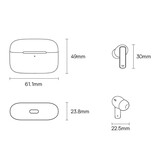 Baseus Bezprzewodowe słuchawki Bowie M2 – słuchawki douszne ANC/ENC TWS Bluetooth 5.3 – czarne