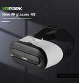 VRPARK Lunettes 3D de réalité virtuelle J60 - Pour téléphones de 4,5 à 6,7 pouces - Blanc