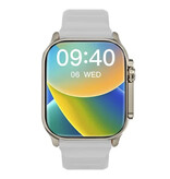 Stuff Certified® Smartwatch Health Monitor I33 - Orologio sportivo con monitoraggio della salute - Cinturino in silicone - Bianco