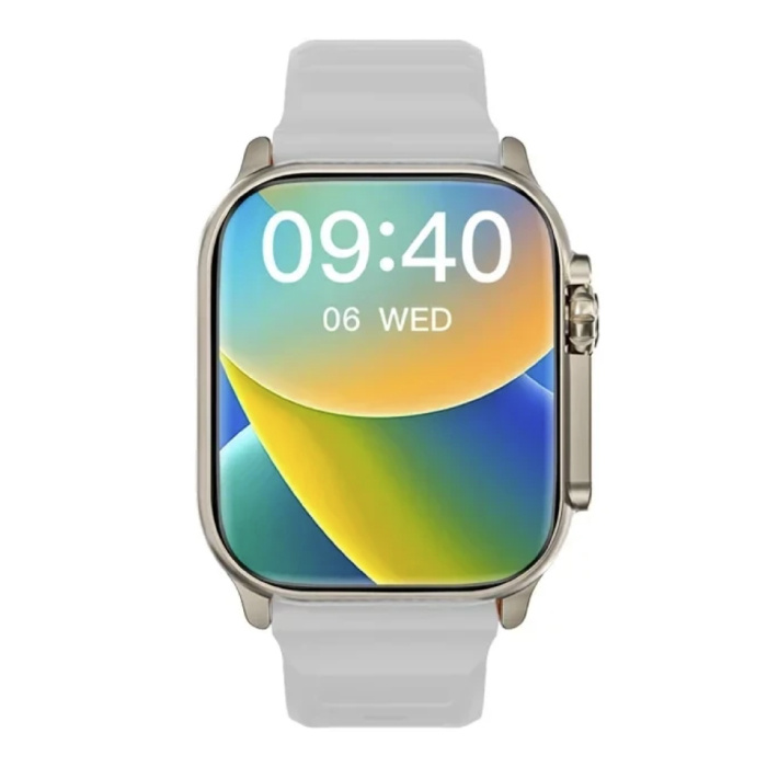 I33 Smartwatch Monitor stanu zegarka - Zegarek monitorujący stan zdrowia - Silikonowy pasek - Biały